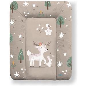Kikido Materassino Fasciatoio 70x50 - Animali del Bosco - Cuscino Fasciatoio Lavabile per Cambio Pannolino - Materasso Fasciatoio Neonato per Cassettiera Impermeabile 50x70 - Universale