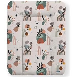 Kikido Materassino Fasciatoio 70x50 - Natura - Cuscino Fasciatoio Lavabile per Cambio Pannolino - Materasso Fasciatoio Neonato per Cassettiera 50x70 - Universale e Impermeabile