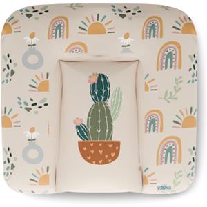 Kikido Materassino Fasciatoio 70x75 - Cactus - Cuscino Fasciatoio Lavabile per Cambio Pannolino - Materasso Fasciatoio Neonato per Cassettiera Impermeabile 75x70 - Universale