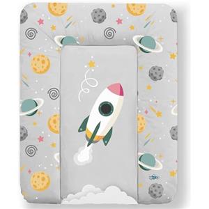 Kikido Materassino Fasciatoio 70x50 - Shuttle - Cuscino Fasciatoio Lavabile per Cambio Pannolino - Materasso Fasciatoio Neonato per Cassettiera 50x70 - Universale e Impermeabile