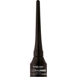 Deborah Milano - Ultraliner Eyeliner Nero Liquido ad Alta Definizione, Finish Matte Intenso, Pennello Fine in Feltro Morbido per Applicazione Precisa, Oftalmologicamente Testato, 2.5 gr
