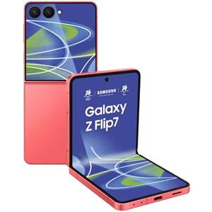 Samsung Galaxy Z Flip7 Smartphone AI pieghevole, 3 anni di Garanzia del produttore, RAM 12GB, 256GB, Display 4,1 Super AMOLED/6,9 Dynamic AMOLED 2X, Fotocamera 50MP, Coralred [Versione italiana]