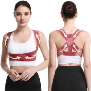 GGUFAY Correttore Postura, Busto Correttore Posturale Regolabile, Fascia Lombare Supporto Schiena, Postura Schiena Donna, per Schiena Dritta, Supporto Dritto, Raddrizza Spalle Schiena Dritta