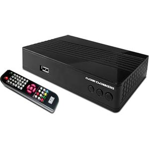 NVS Ricevitore digitale terrestre 2025 decoder DVB-T2 HEVC H265 a 10 bit telecomando usb