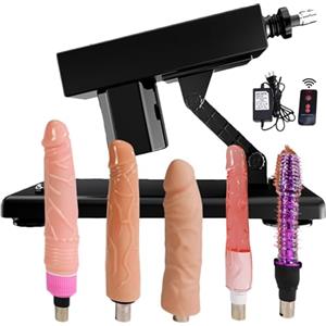 ALITERCY Macchina del sesso telecomandata, Love Machine Sex Toys per uomini e donne Macchina automatica di spinta con 5 dildo realistico e accessori 3XLR