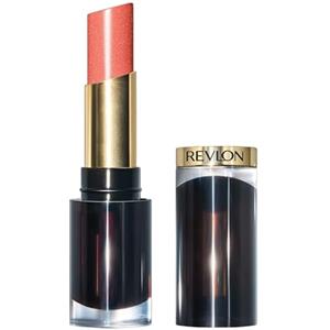 Revlon Super Lustrous Glass Shine Lipstick Dewy Peach, Rossetto Labbra Dal Colore Brillante, Formula Cremosa e Idratante con Acido Ialuronico, Aloe e Quarzo Rosa