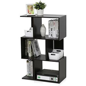 Furinno Simply Libreria Bassa, Legno, Nero (Espresso)