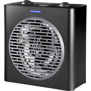 BLACK+DECKER BLACK + DECKER - Termoventilatore compatto 2000W. Potenza e termostato regoabili. 2 modalità e funzione Ventilatore. Sistema anti ribaltamento e anti surriscaldamento. Nero opaco e grigio.