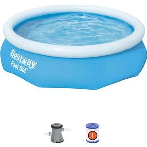 BESTWAY Piscina Fast Set Cm. 305X76, Cap. 3.800 L., Pompa Filtro