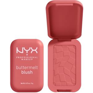 NYX Professional Makeup Blush in Polvere, Per un Look Fresco e Colorato, Arricchito con Burro di Mango, Mandorle e Karitè, Sfumabile, Buttermelt, Tonalità: Feeling Butta, 5 g