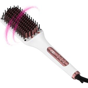 Solac - Spazzola Lisciante Expert Ion Brush | 65W | 3D Rivestimento Ceramico | Tecnologia Ionica | 6 Livelli Temperatura | Schermo Elettronico | Spegnimento Automatico | Cavo 360º