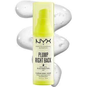 NYX Professional Makeup Plump Right Back Primer & Siero, Con Elettroliti, Formula Vegana, 30ml