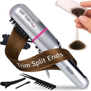 Split Ender Mini tagliacapelli da parrucchiere cordless per doppie punte per doppie punte secche, danneggiate e fragili rosa