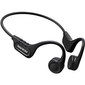 MANKIW Cuffie Conduzione Ossea, Auricolari Conduzione Ossea Bluetooth 5.3, Wireless Cuffie Bluetooth Sport IPX5 per Fitness, Corsa, Guida, Camminata