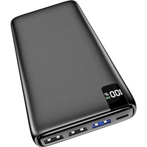 A ADDTOP Power Bank Batteria Esterna 26800mAh - Ricarica rapida 22,5 W, Caricabatterie Portatile 4 Uscite e Display LED, Ingresso/Uscita USB-C, Compatibile con CellPhone, Galaxy, Telefoni