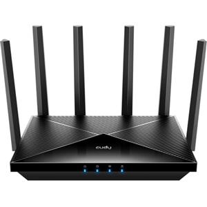 Cudy Router WiFi 7 BE11000 tri-band Cudy, 6 stream 10 Gbps, 4 porte 2,5G, fino a 11000 Mbps, server e client VPN, app Cudy e mesh, 6 antenne ad alto guadagno, WR11000