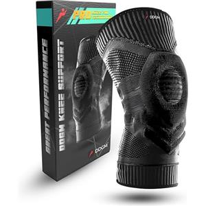 DDGM Ginocchiera ortopedica a compressione tutore ginocchio. Supporto legamenti con Gel pad di sostegno rotuleo, per artrosi donna, uomo. Ginocchiera sportiva in neoprene di alta qualità (XXL)