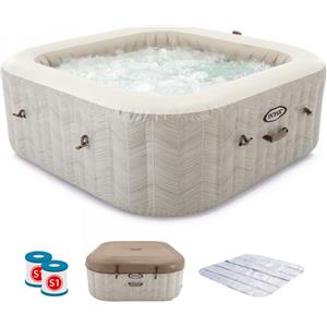 Intex Quadrata Chevron Deluxe 28472EX - 193x193x71 cm - Piscina idromassaggio spa