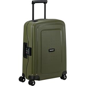 Samsonite S'Cure Trolley da cabina, 55 cm | Oliva, trolley rigido, 55H x 40W x 20D cm, 34 L, 2.9 kg, con lucchetto TSA e maniglia trolley multi-stadio