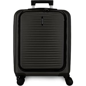 MOVOM Dayton Valigia da cabina nera rigida ABS Chiusura TSA 39,2L 3,14 kg 4 ruote doppie bagaglio a mano realizzato in ABS, un materiale leggero e resistente. Joumma Bags, Nero, Valigia cabina