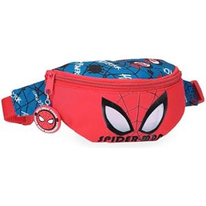Marvel Press Marvel Disney, Spiderman Authentic, beauty case, astuccio, realizzato in poliestere, tracolla regolabile. Joumma Bags, rosso, Marsupio