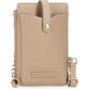 Pepe Jeans Elia Portafogli, Portafogli, Portafogli, Casual Realizzato in Pelle Sintetica, Bretelle larghe e regolabili che si adattano, Tasca Frontale. Joumma Bags, taupe, Taglia unica, Borsa a