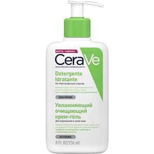 CERAVE (L'Oreal Italia SpA) CeraVe Detergente Idratante Viso Pelle da Normale a Secca, con acido ialuronico e ceramidi 236 ml