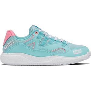 K-Swiss Tura Team Padel, Scarpe da Tennis Donna, Soft Neon Blue White Blue Glow, 38 EU
