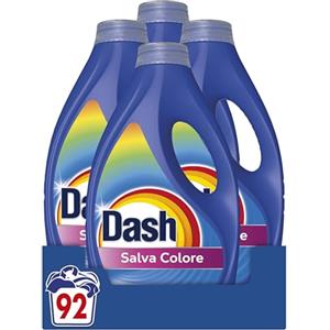 Dash Detersivo Liquido Lavatrice, 92 Lavaggi, Salva Colore, Rimuove Le Macchie, Igienizza, Brillantezza Per I Capi