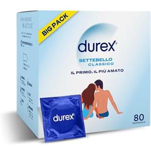 Durex Settebello, Preservativi Classici, Formato Super-Big, 80 Profilattici