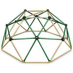 HyperMotion Cupola da Arrampicata per Bambini - Altalena da Giardino e Scivolo per Esterno con Struttura in Metallo Zincato, Portata 350 kg, Giochi per Sviluppo Motorio dai 3 Anni - 6 Ft