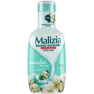 MIRATO SpA Malizia Bagno Muschio Bianco 1L - Detergente Corpo con Fragranza Fresca