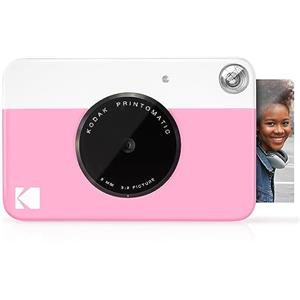 KODAK Printomatic Fotocamera Digitale a Stampa Istantanea con Carta Fotografica Adesiva Zink 2x3 (5,1x7,5 cm), 5 MP, Portatile, Creativo Regalo per Compleanni, Natale e Festività, Colore: Rosa