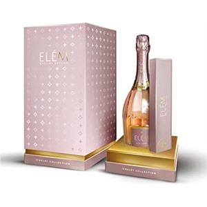 ELÈM Altalanga DOCG Rosè Pas Dosè Metodo Classico con Bracciale Tennis - Confezione Regalo - 1 x 750 ml