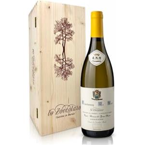 Lo Zoccolaio - Vino Bianco- Langhe DOC Chardonnay 'Re Noir' in Cassa di Legno - Confezione Regalo - 1 x 750 ml