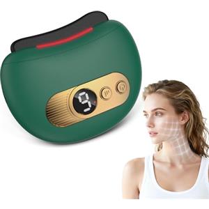 SCIHDETR Massaggiatore Viso Lifting Elettrico Antirughe, Radiofrequenza Viso a 40-45°C, EMS Massaggio Viso, Elettrico Rassoda il Collo e il Viso Dispositivo di Bellezza Antirughe