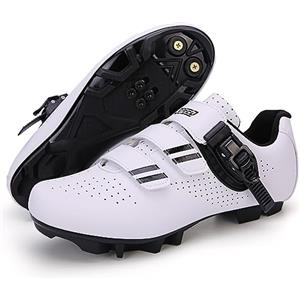 Hixingo Scarpe da Ciclismo Donna Uomo, Scarpe da Mountain Bike per Bici da Strada, Scarpe MTB Road SPD Scarpe da Ciclismo da Bici Compatibile, Scarpe da Equitazione