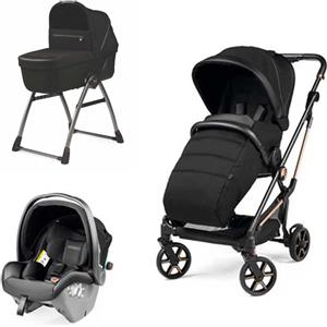 Peg Perego - Trio Vivace Belvedere Con Seggiolino Auto Primo Viaggio SLK R129, Licorice