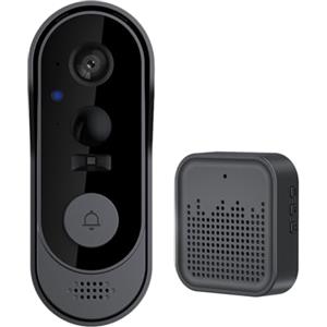 Generico Videocitofono Senza Fili | Videocitofono Smart con Archivio Cloud,Dialogo Bidirezionale con Sensore di Movimento per Interni ed Esterni Avvisi Visitatori Lavoro da Remoto