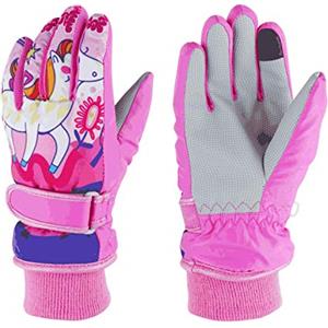 EVBEA Guanti Invernali Sci Antisdrucciolevole Snowboard Neve Ciclismo Impermeabile Antivento Moto Guanti Termici Caldi Lo Sci Snow Motoslitta per Donna e Uomo e Bambini