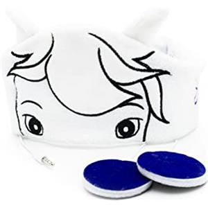 Technaxx Bibi&Tina Cuffie con fascia per dormire maschera per bambini con Sabrina l'eroe dei cartoni animati - Morbido pile senza pressione sulle orecchie, Limitazione del volume, Ideale per i viaggi (Bianco)