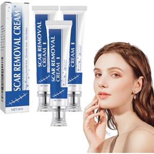 VKaoess Advanced Scar Gel, Crema intensiva per cicatrici durante la notte, Attenua l'aspetto di smagliature e cicatrici, aiuta a ridurre la comparsa di traccia chirurgiche, acneiche e cheloidi (3 pezzi)