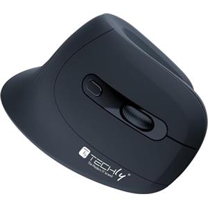 Techly 369205 Mouse Verticale Ottico Wireless 3200 Dpi Ergonomico Nero
