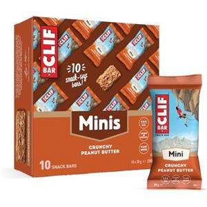 CLIF BAR Minis | Barretta Proteica | Crunchy Peanut Butter | Proteine Vegetali | 10 x 28 g