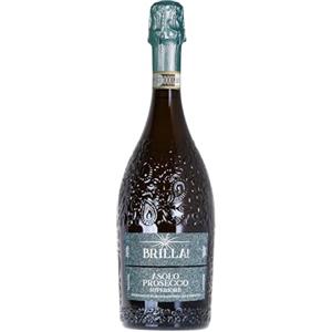 BRILLA ASOLO PROSECCO DOCG SUPERIORE - Spumante Premium - Sentori di Mela, Pera, Fiori d'Acacia - 11% vol - 750 ml