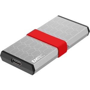 EMTEC - SSD portatile X205 Mini - 1TB - Fino a 1100 MB/s in riproduzione - USB-C 3.2 Gen2 - Custodia in alluminio - Compatto e Leggero - Alta velocità di trasferimento