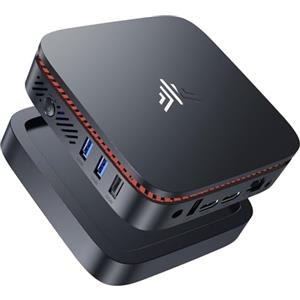 NiPoGi Mini PC Ιntel Alder Lake N100 (fino a 3,4 GHz) 12 GB LPDDR5 4800 MHz/256 GB M.2 SSD,Desktop, Tower PC 4 K@60HZ HD Dual Display,WiFi 2.4G/5G, RJ45, BT4.2, VESA Supportato