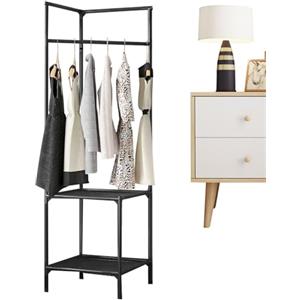 Misaakoeq Appendiabiti ad angolo, Appendiabiti ad angolo - Appendiabiti da terra per ingresso,Scarpiera multiuso, scarpiera angolare per ingresso, lavanderia, camera da letto