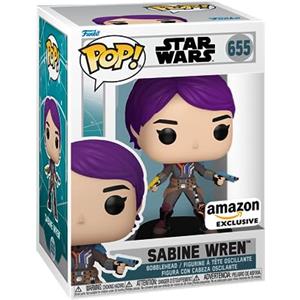 Funko Pop! Sabine Wren - Star Wars: Ahsoka TV - Figura in Vinile Glow in The Dark - Esclusiva Amazon - Altezza 9,5 cm