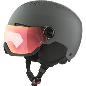 Alpina Arber Visor - Casco da sci sicuro e leggero per adulti, con visiera Alpina di alta qualità, assorbimento ottimale degli urti, coffee grey, L (58-62)